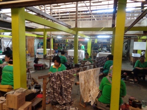 El taller donde hacen el batik